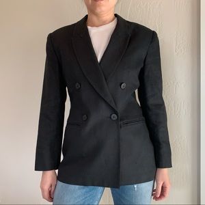 Classiques Entier Double Breasted linen Blazer